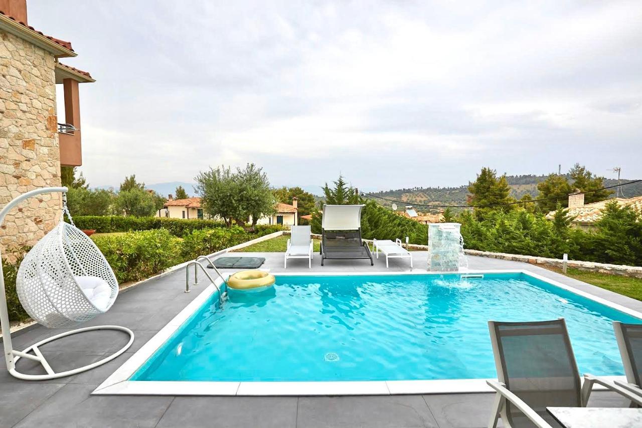 Willa Earthy Boutique Luxurious House -Marble Luxury House Paliouri Zewnętrze zdjęcie