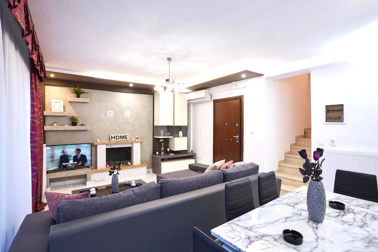 Willa Earthy Boutique Luxurious House -Marble Luxury House Paliouri Zewnętrze zdjęcie