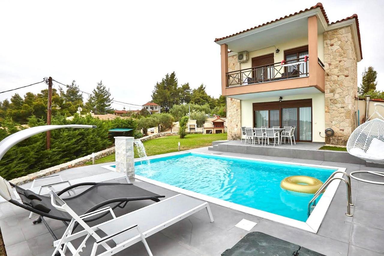Willa Earthy Boutique Luxurious House -Marble Luxury House Paliouri Zewnętrze zdjęcie